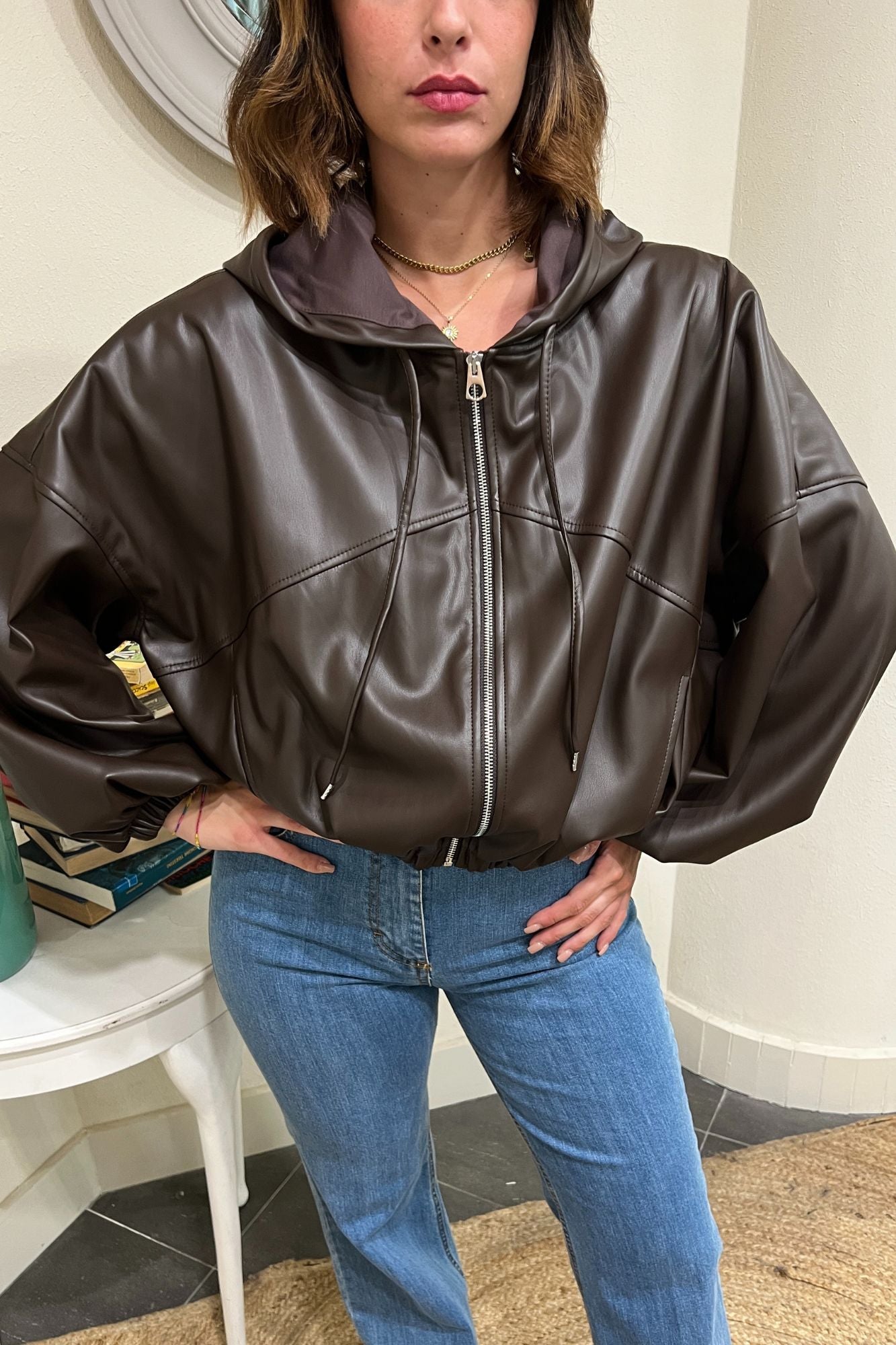 IMPERIAL Bomber eco pelle Imperial Moro