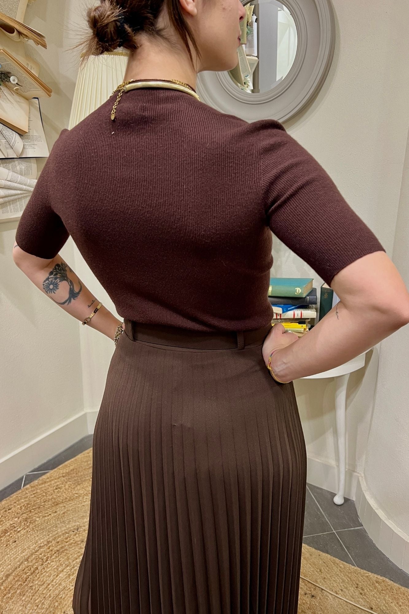METOO Maglia a costine Metoo Moro