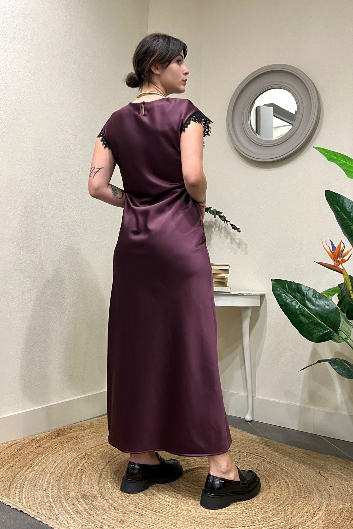 Abito satin e pizzo Motel