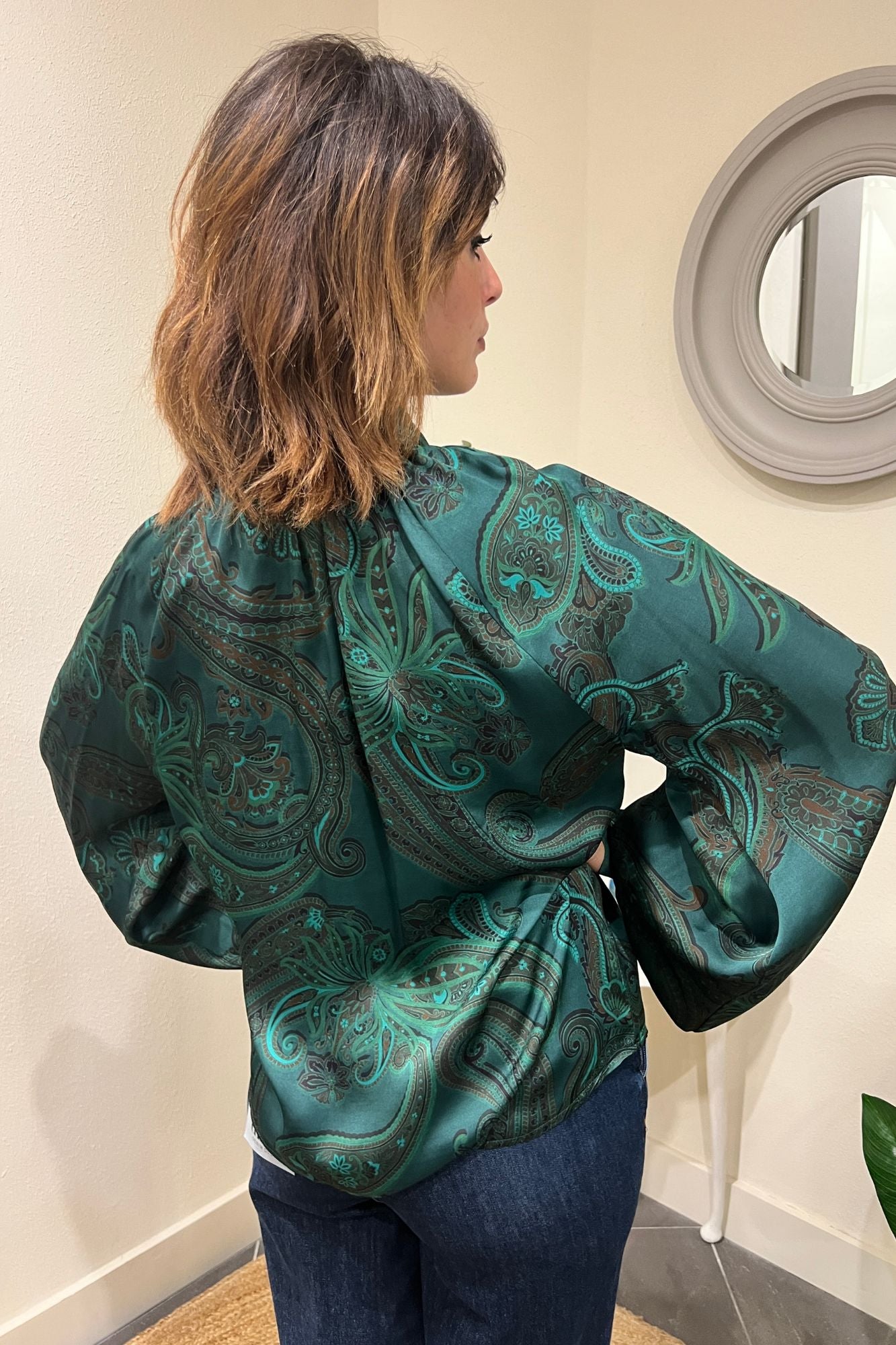 MOTEL Blusa stampata Motel Unica