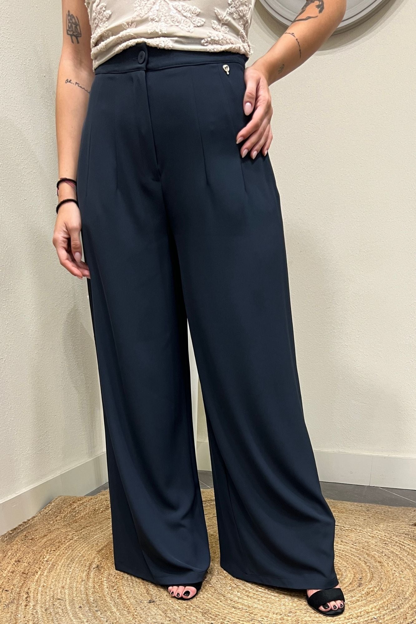 PHILIA LOFT Pantalone palazzo Philia loft Blu