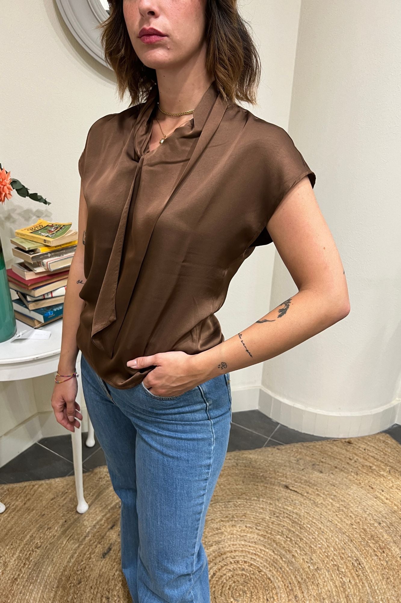SUSY MIX Blusa in viscosa Susy mix Moro