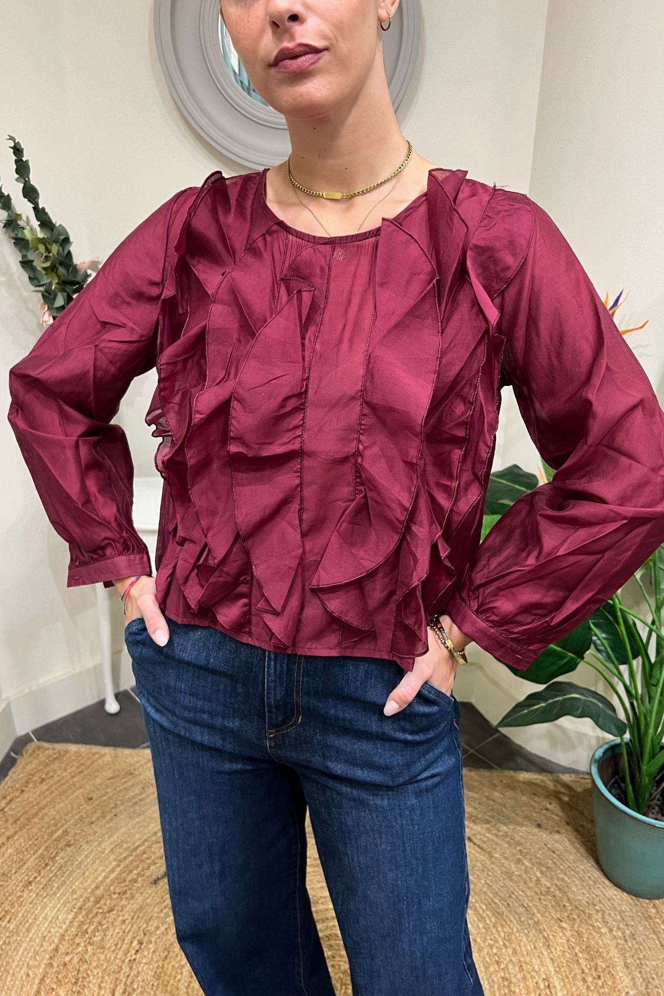 Blusa con rouge Susy mix