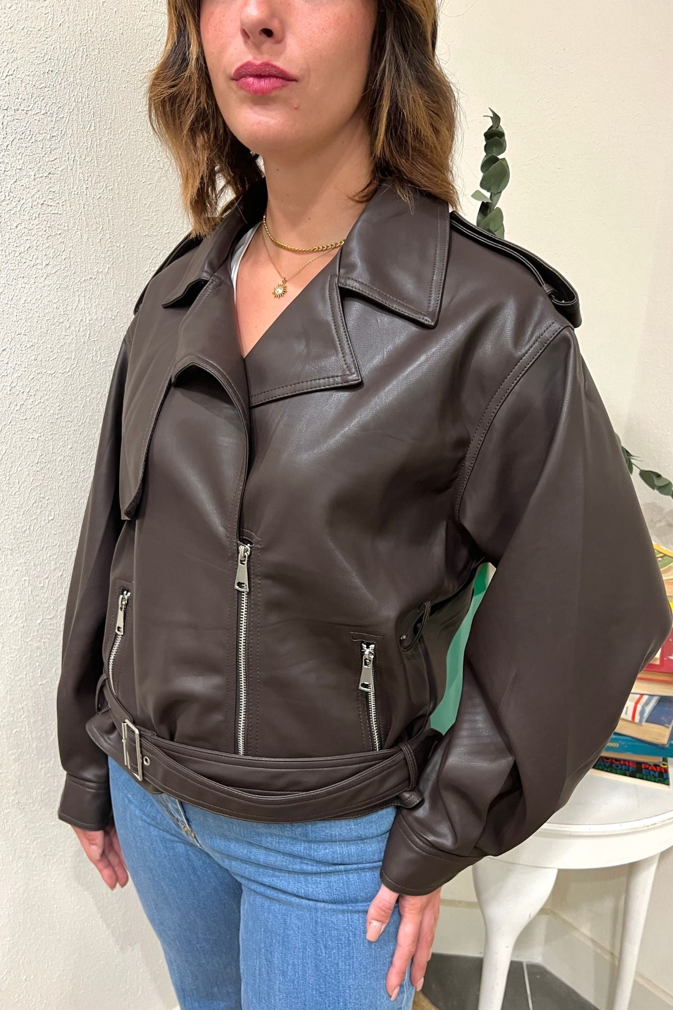 SUSY MIX Chiodo eco pelle Susy mix Moro