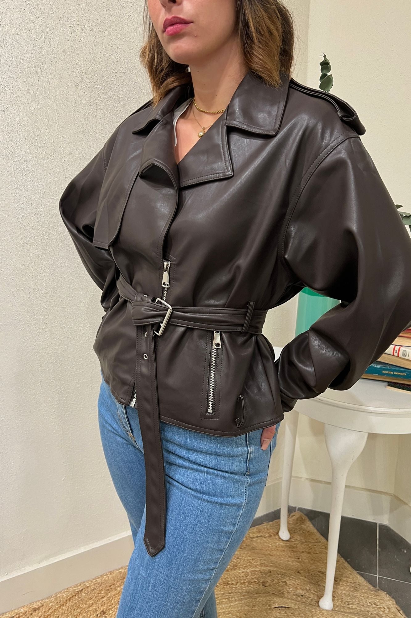 SUSY MIX Chiodo eco pelle Susy mix Moro