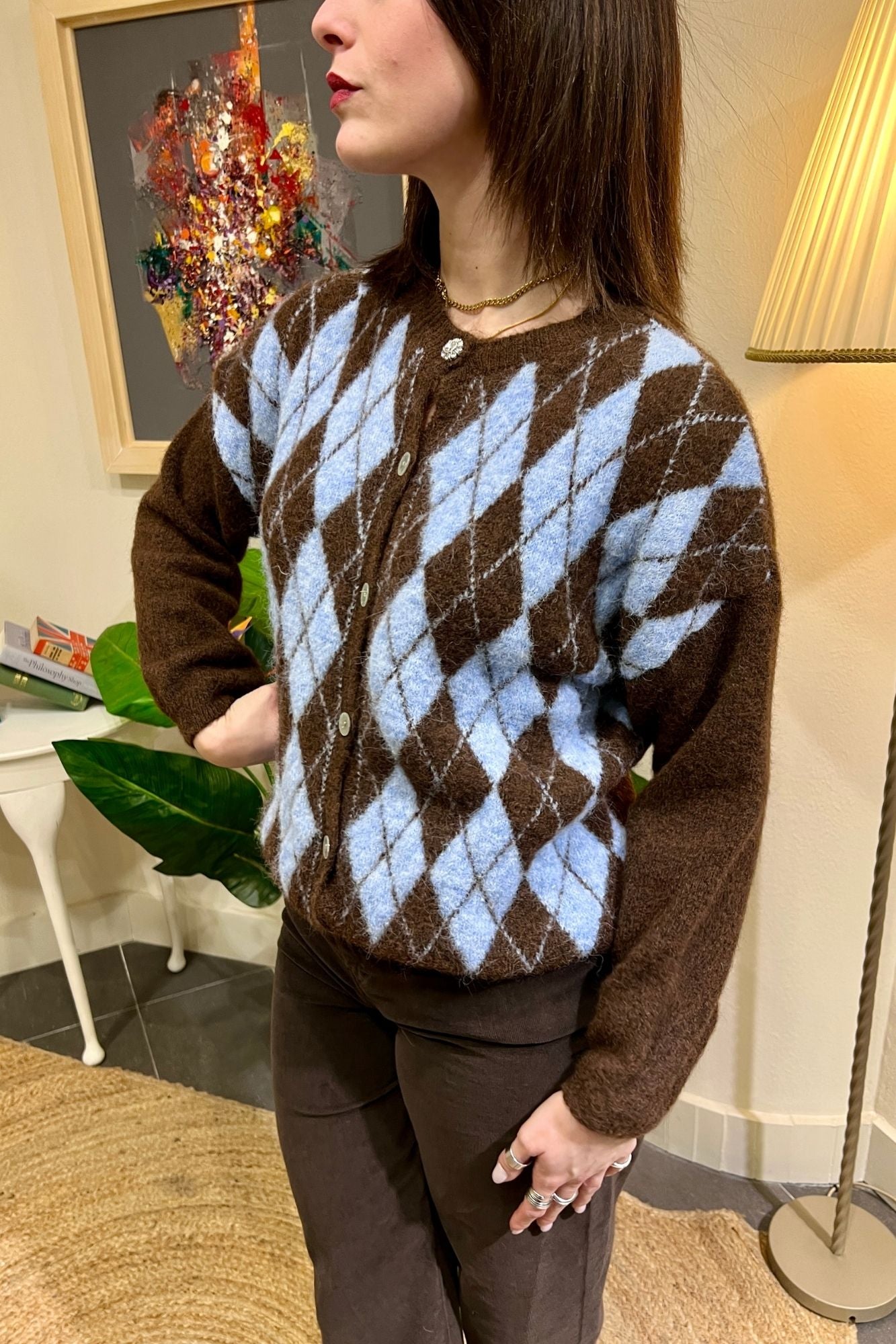 SUSY MIX Cardigan rombi Susy mix Moro