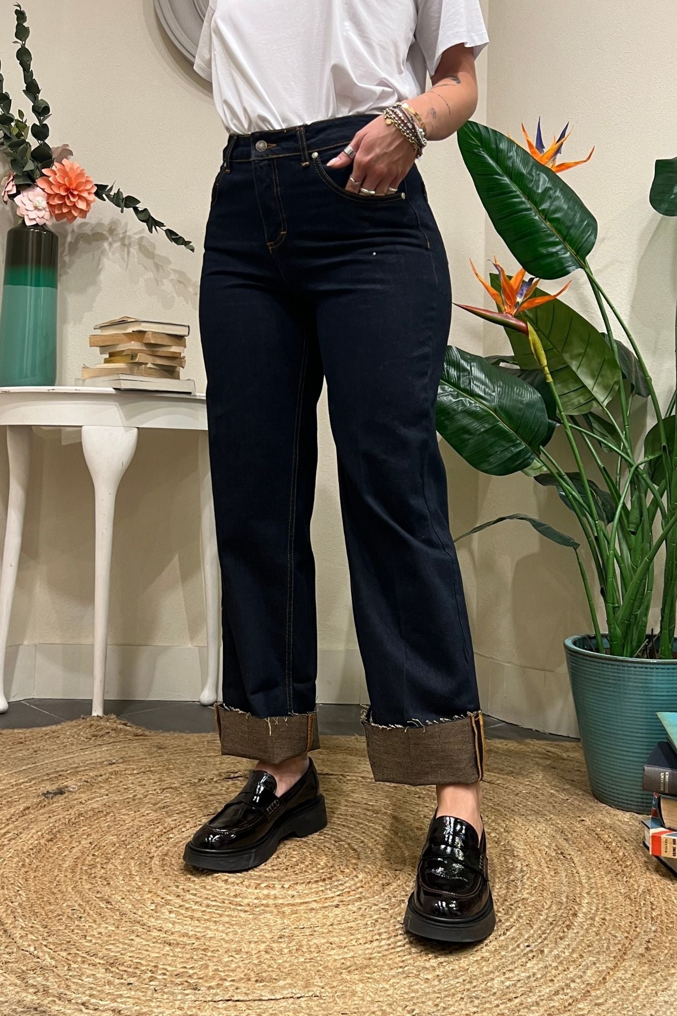 Jeans con risvolto Susy mix