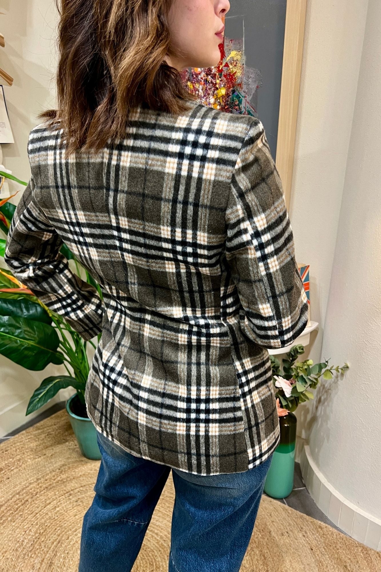 SUSY MIX Giacca a quadri Susy mix Verde