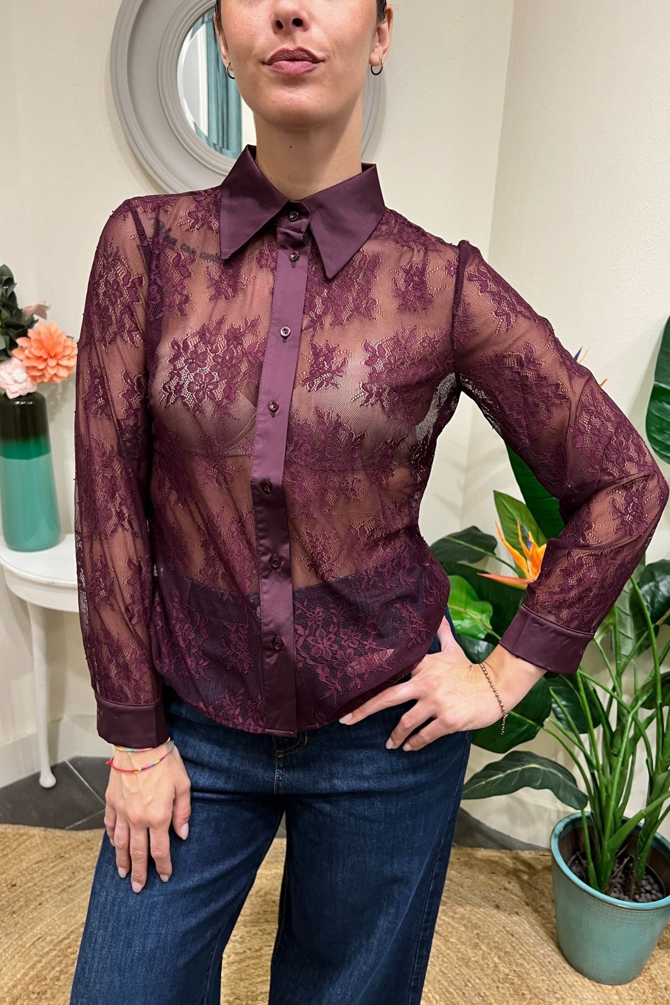 Camicia in pizzo Susy mix