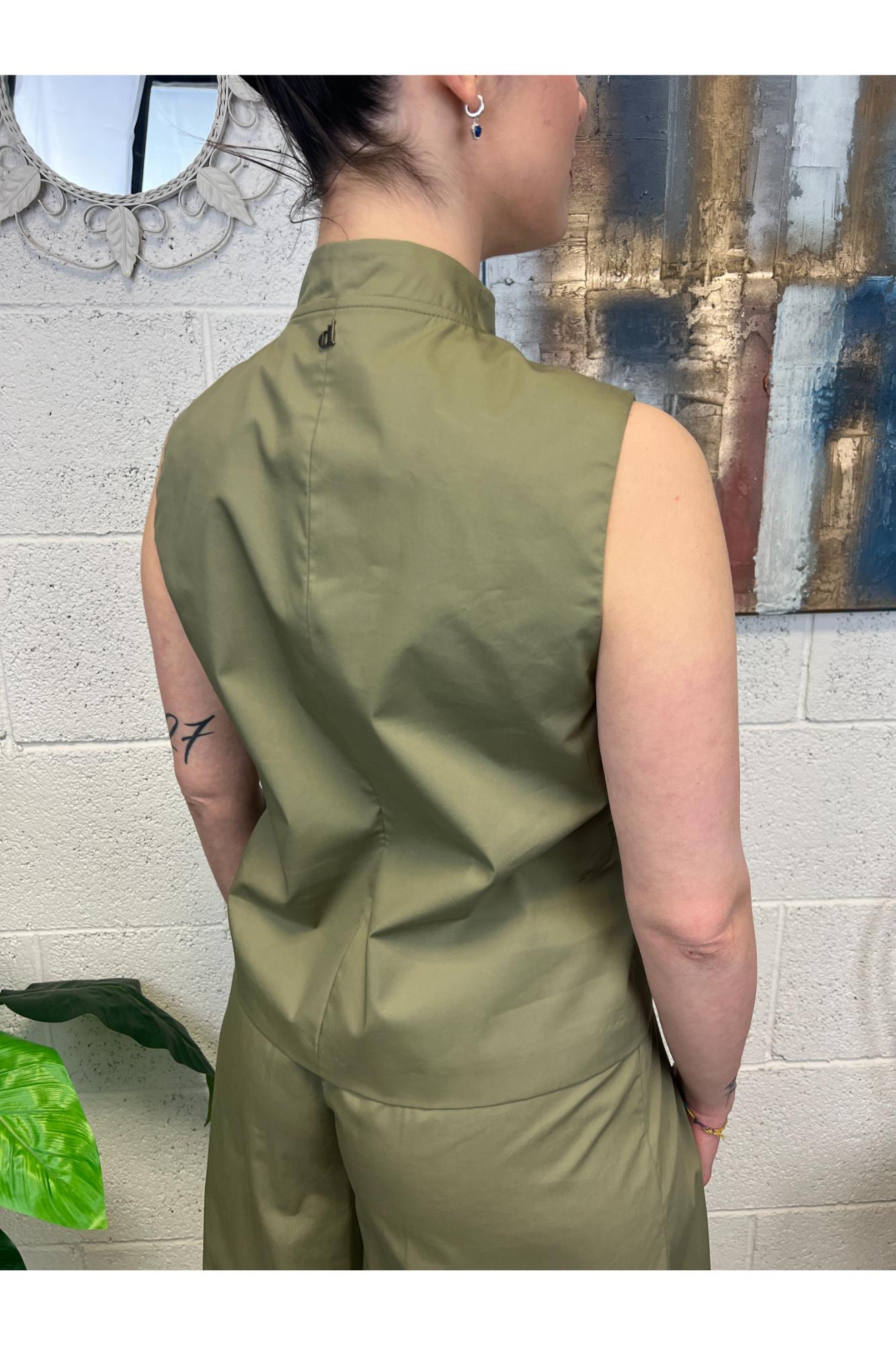 DIXIE Gilet asimmetrico Dixie Verde