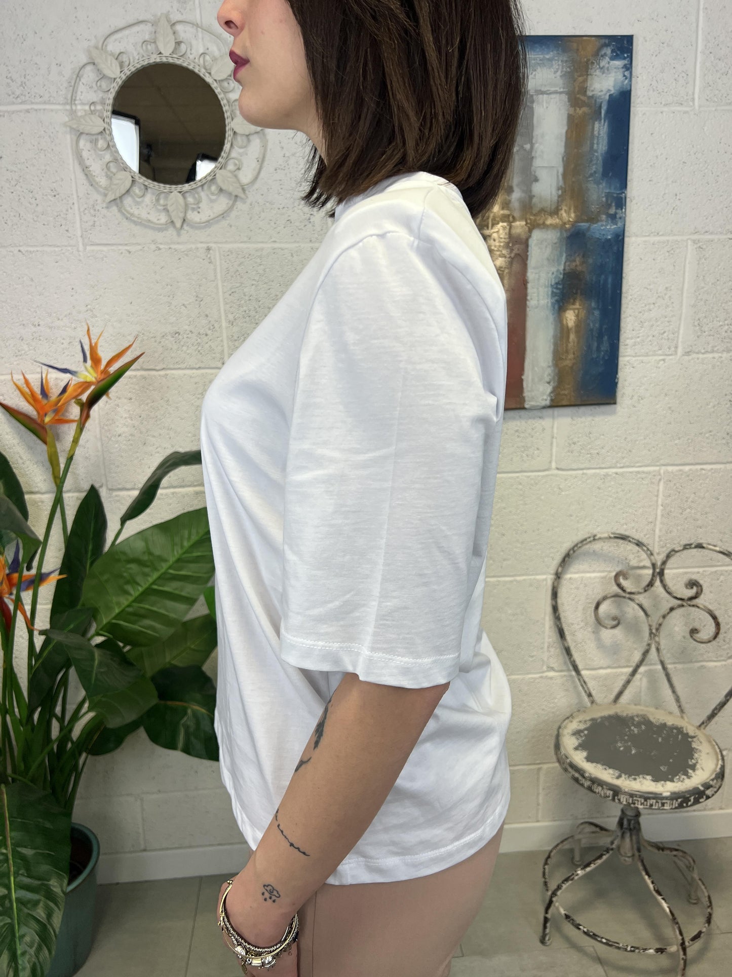 DIXIE T- shirt base Dixie Bianco