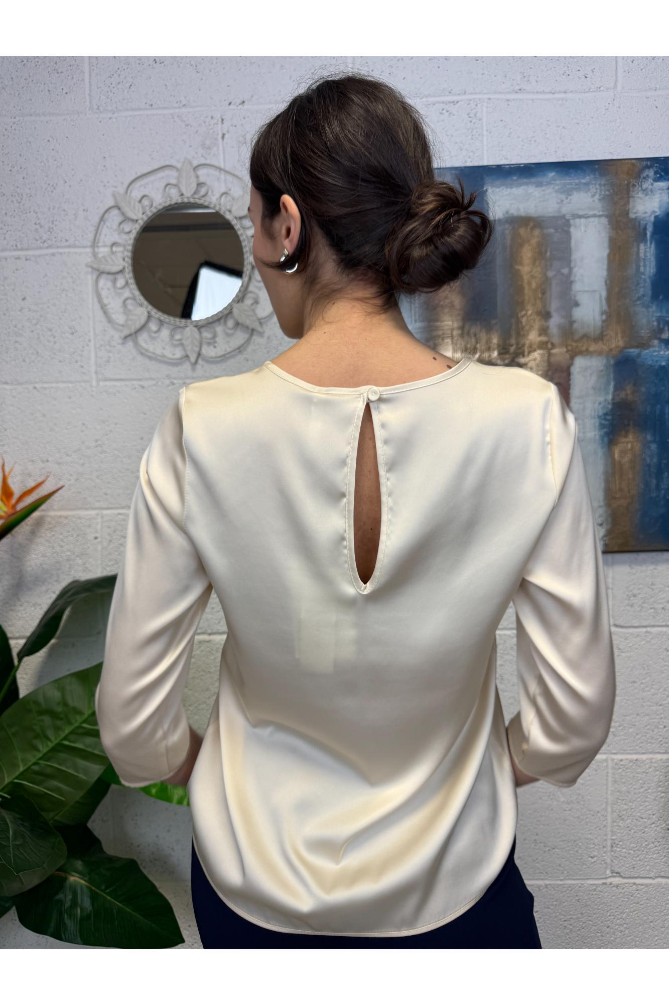 IMPERIAL Blusa manica 3/4 Imperial Castagna