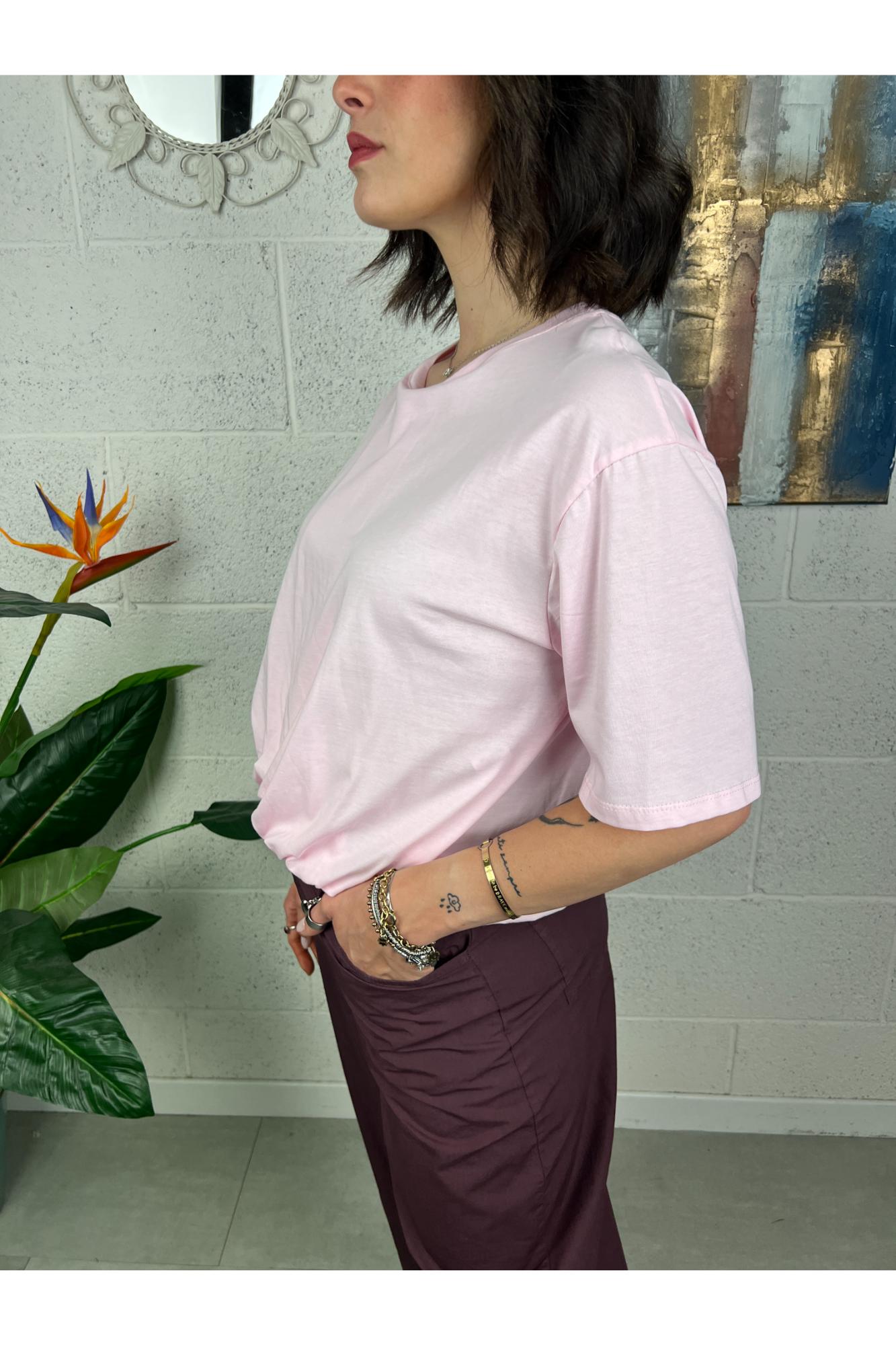 METOO Maglia arricciata Metoo Rosa