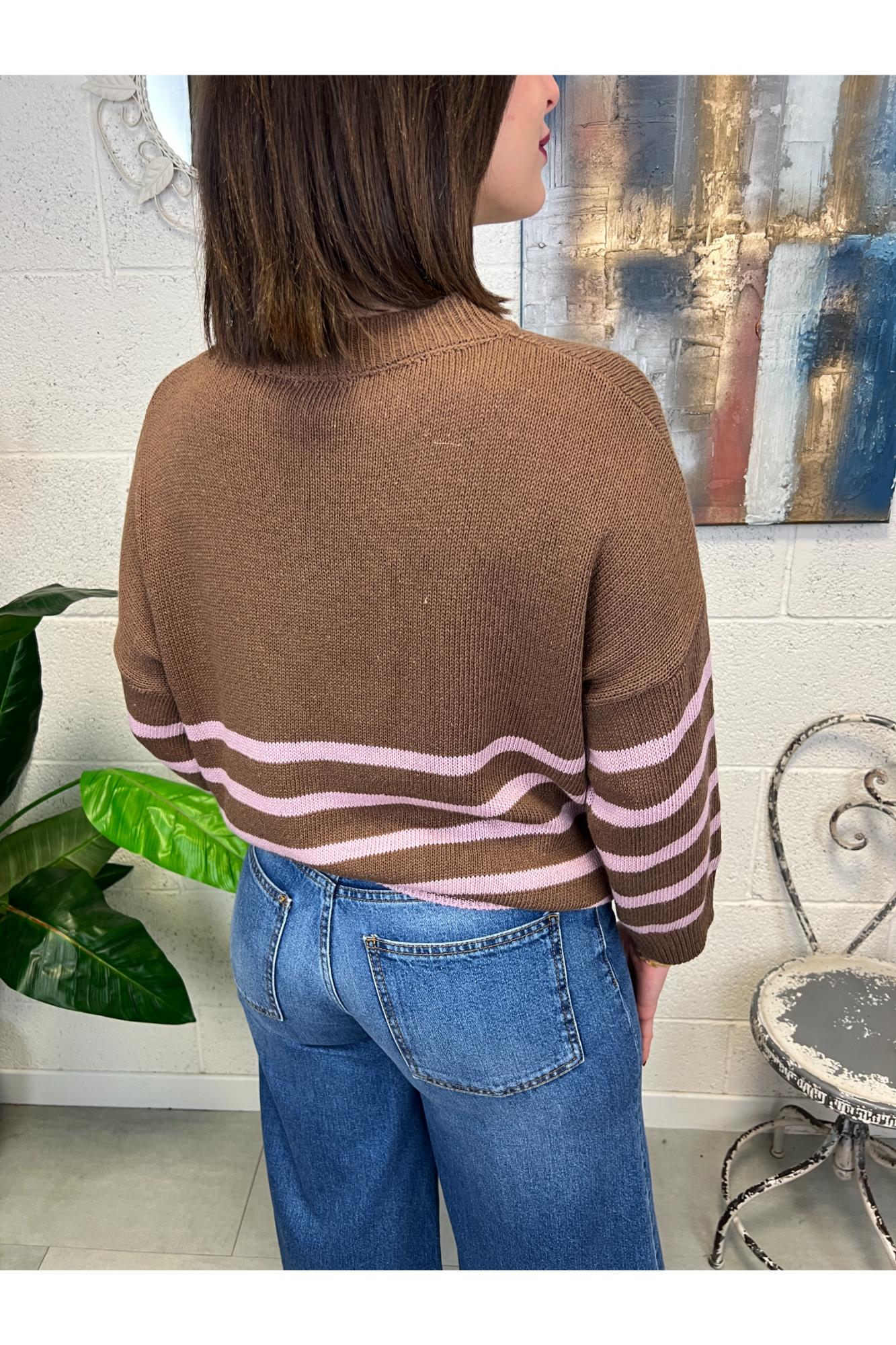 METOO Maglia rigata Metoo Moro