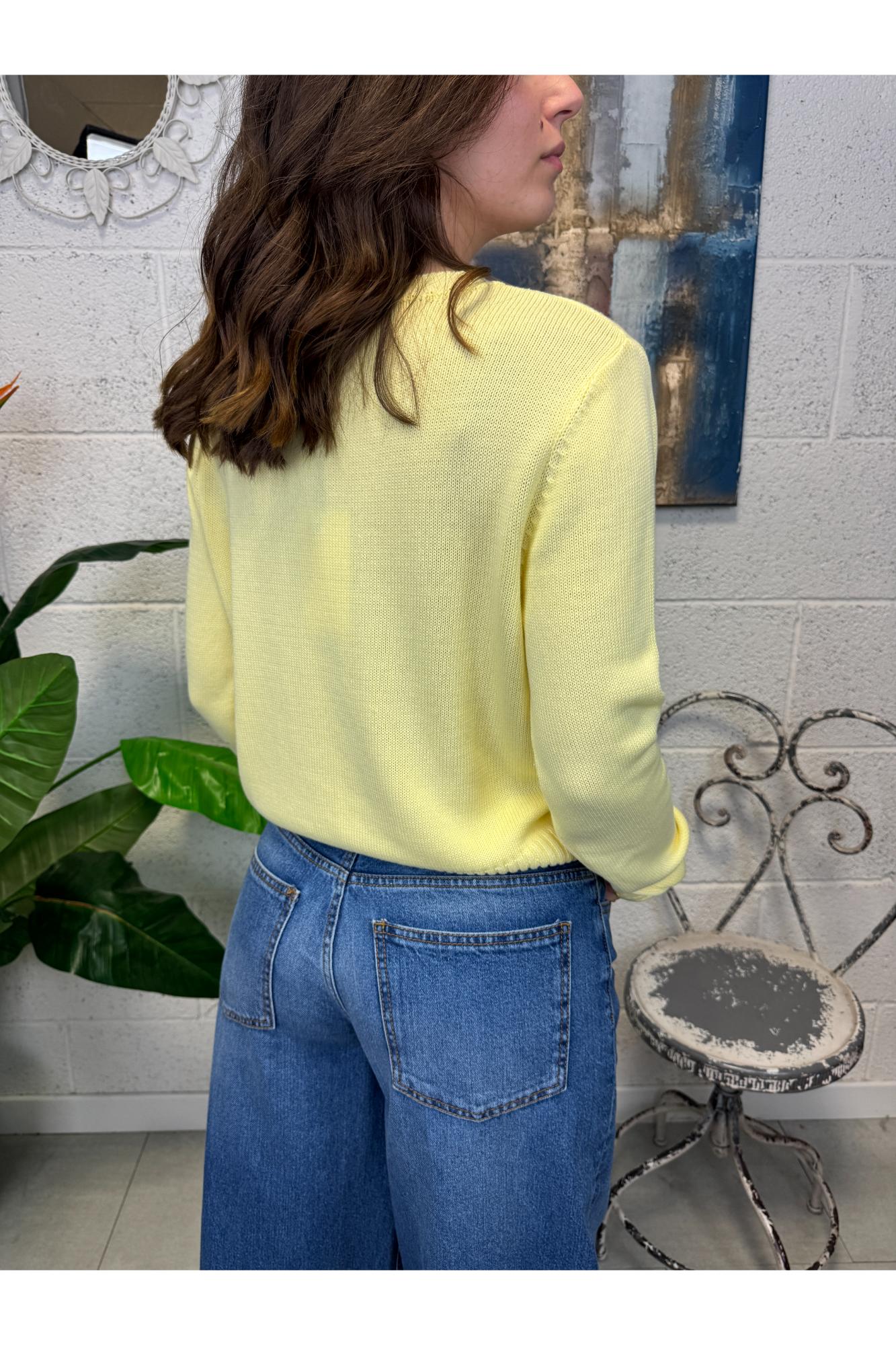 METOO maglione base Metoo Giallo