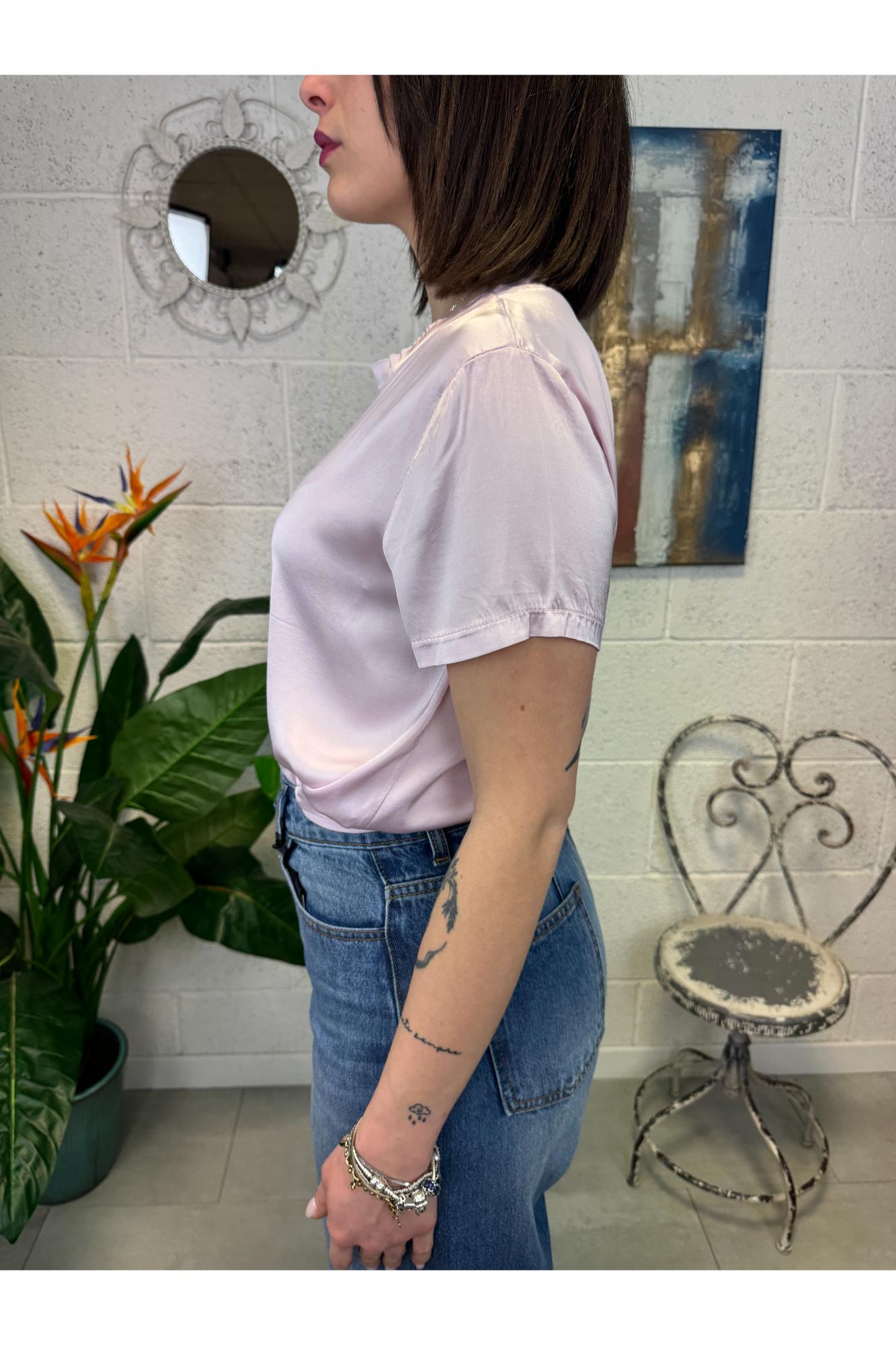 METOO Maglia girocollo mm Metoo Rosa