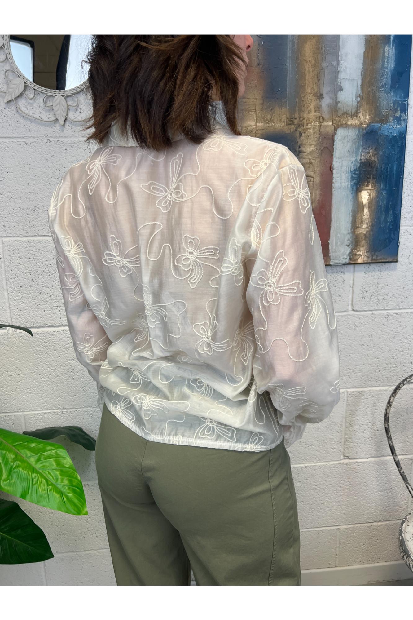 METOO Camicia ricamata Metoo Giallo