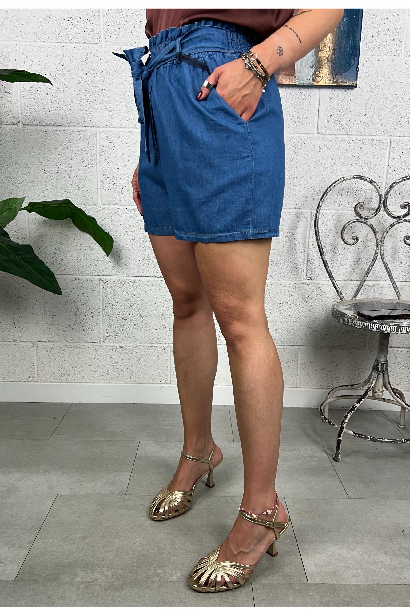 METOO Shorts tela di jeans Metoo Denim