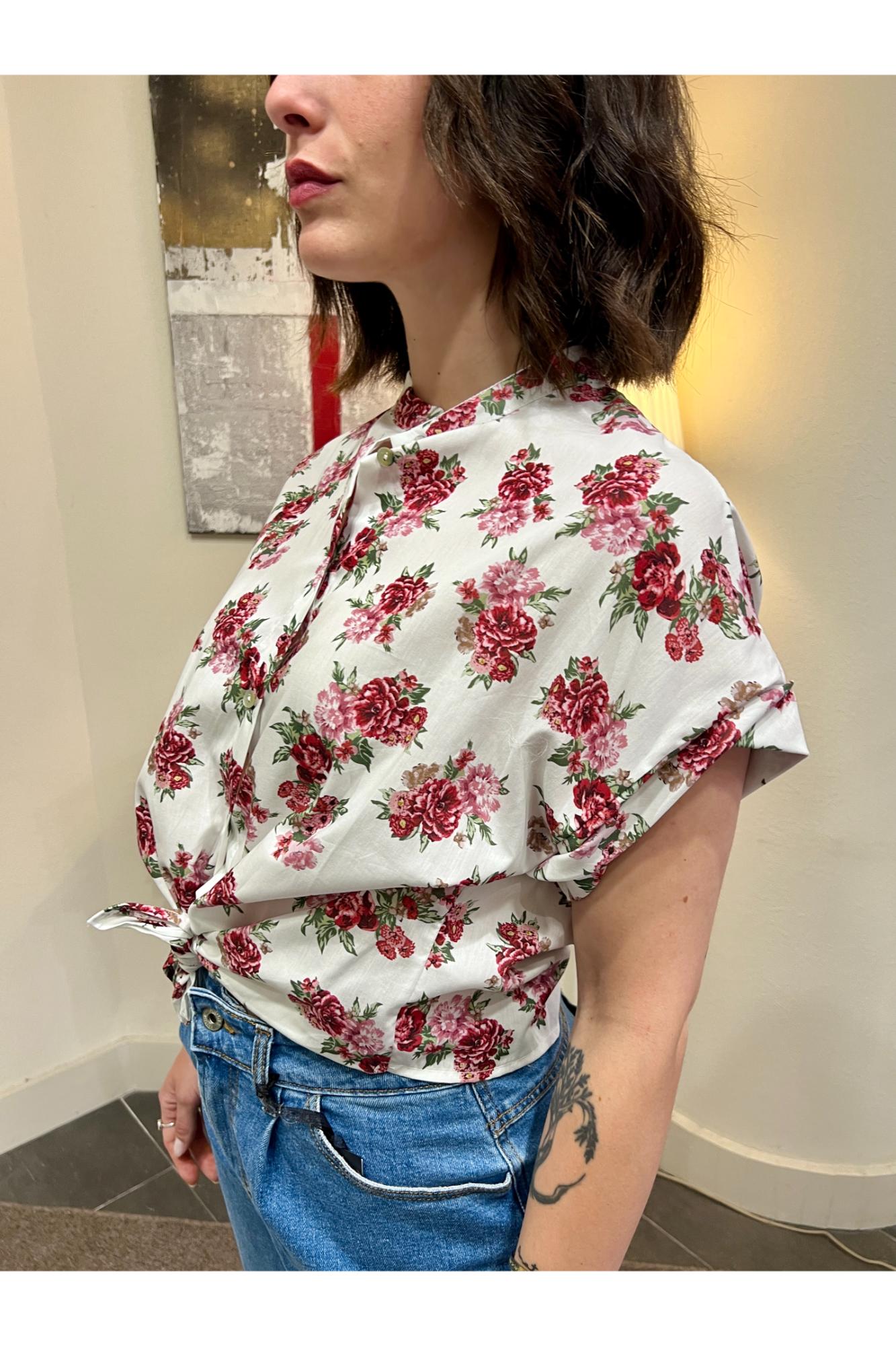 METOO Camicia fiorata Metoo Bianco