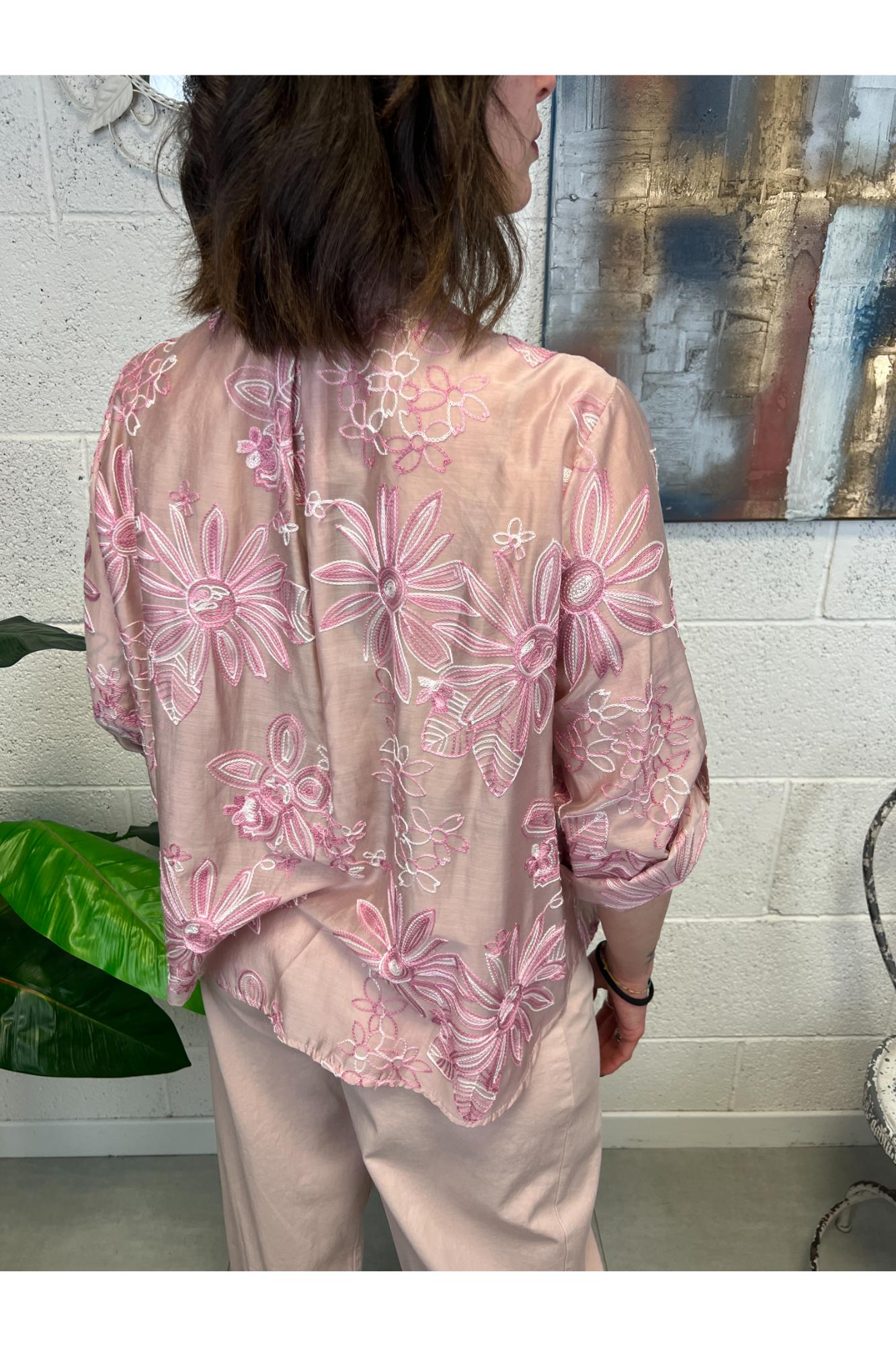 METOO Camicia ricamata Metoo Rosa