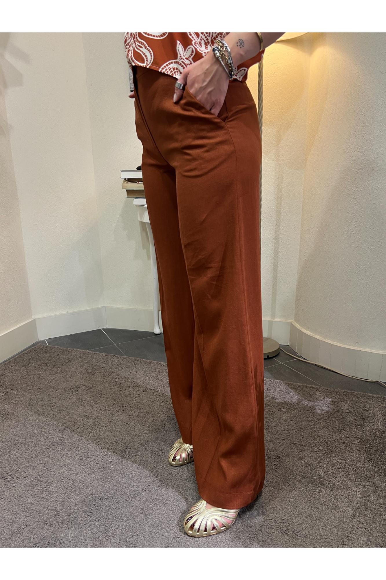 METOO Pantalone palazzo Metoo Coccio