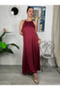 abito lungo in satin metoo 9506 29520656