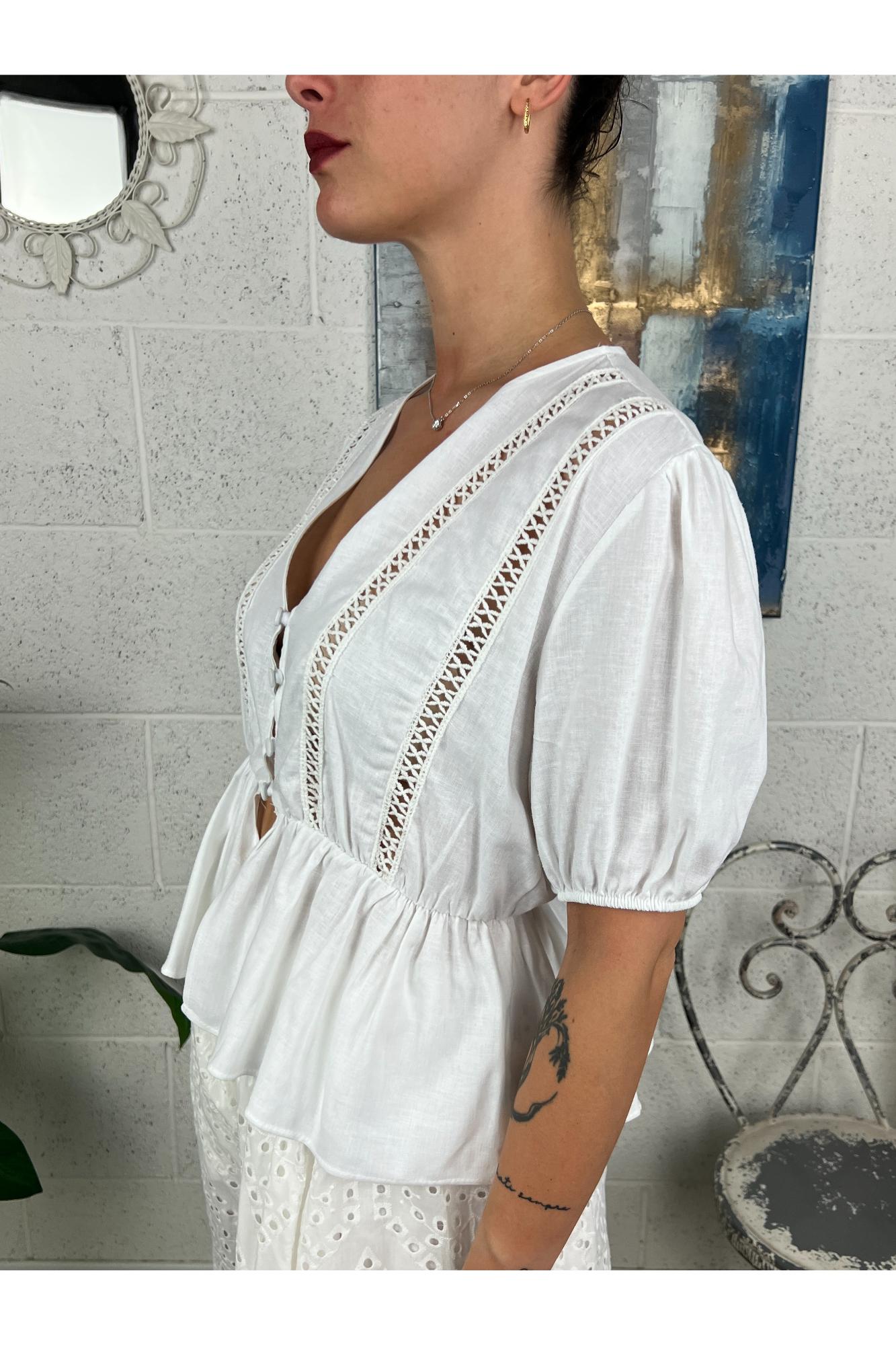 METOO con manica palloncino Panna