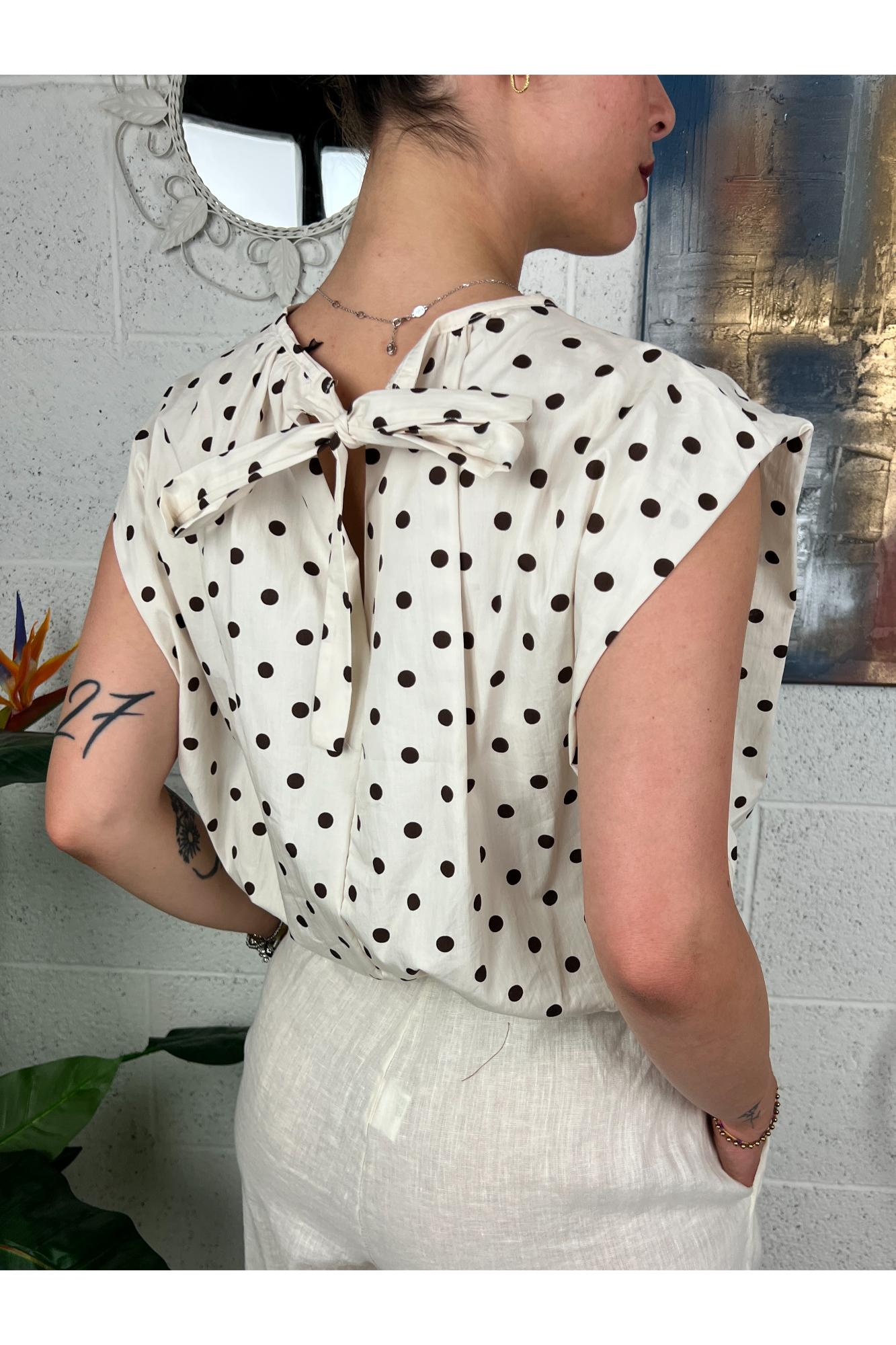 METOO Maglia corta a pois Metoo Burro