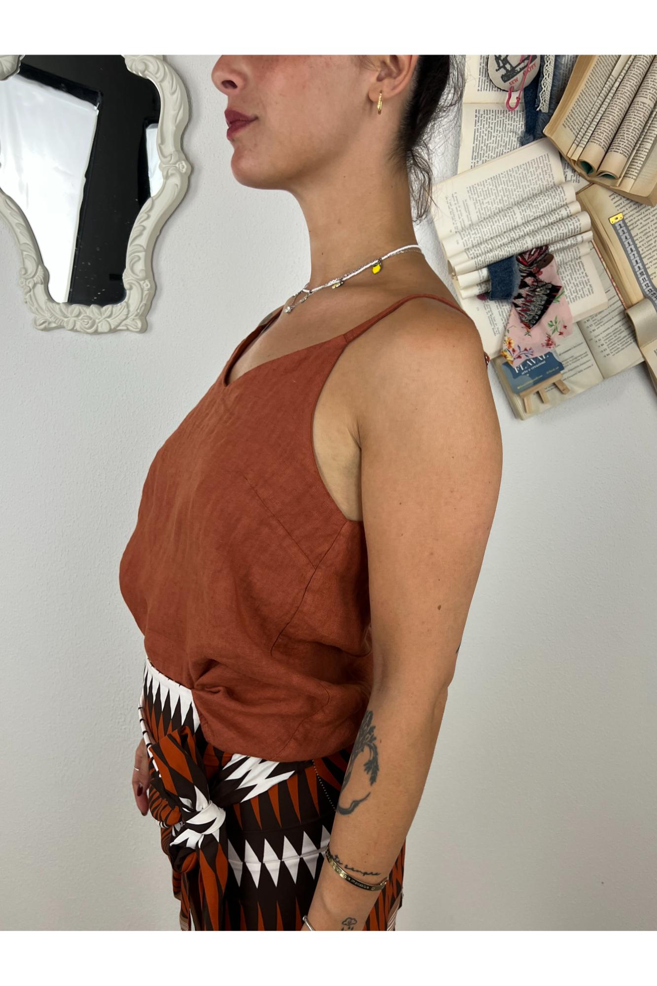 PHILIA LOFT Top in lino Philia loft Terra