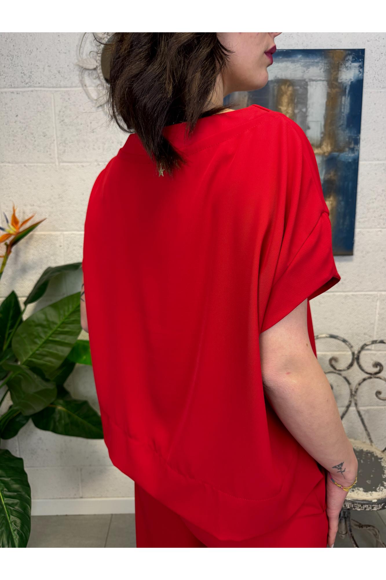 SOUVENIR Maglia over Souvenir Rosso