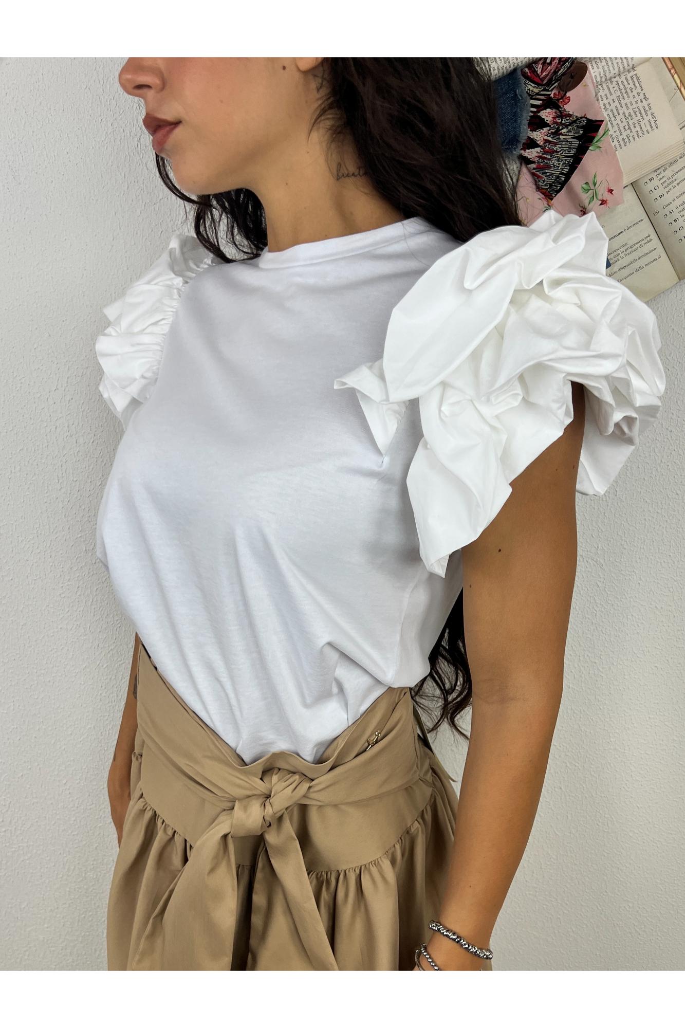 SOUVENIR T- shirt con rouge Souvenir Bianco