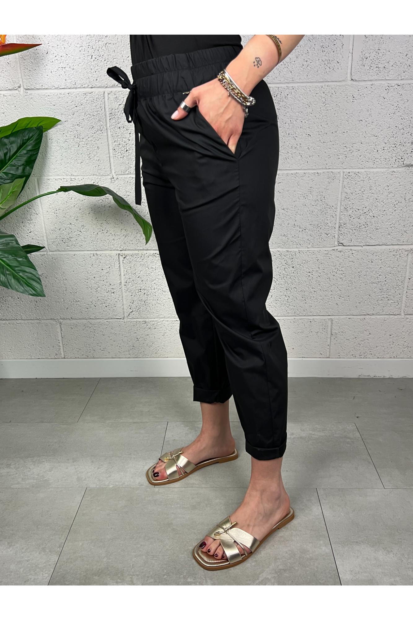 SOUVENIR Pantalone alla caviglia Souvenir Nero