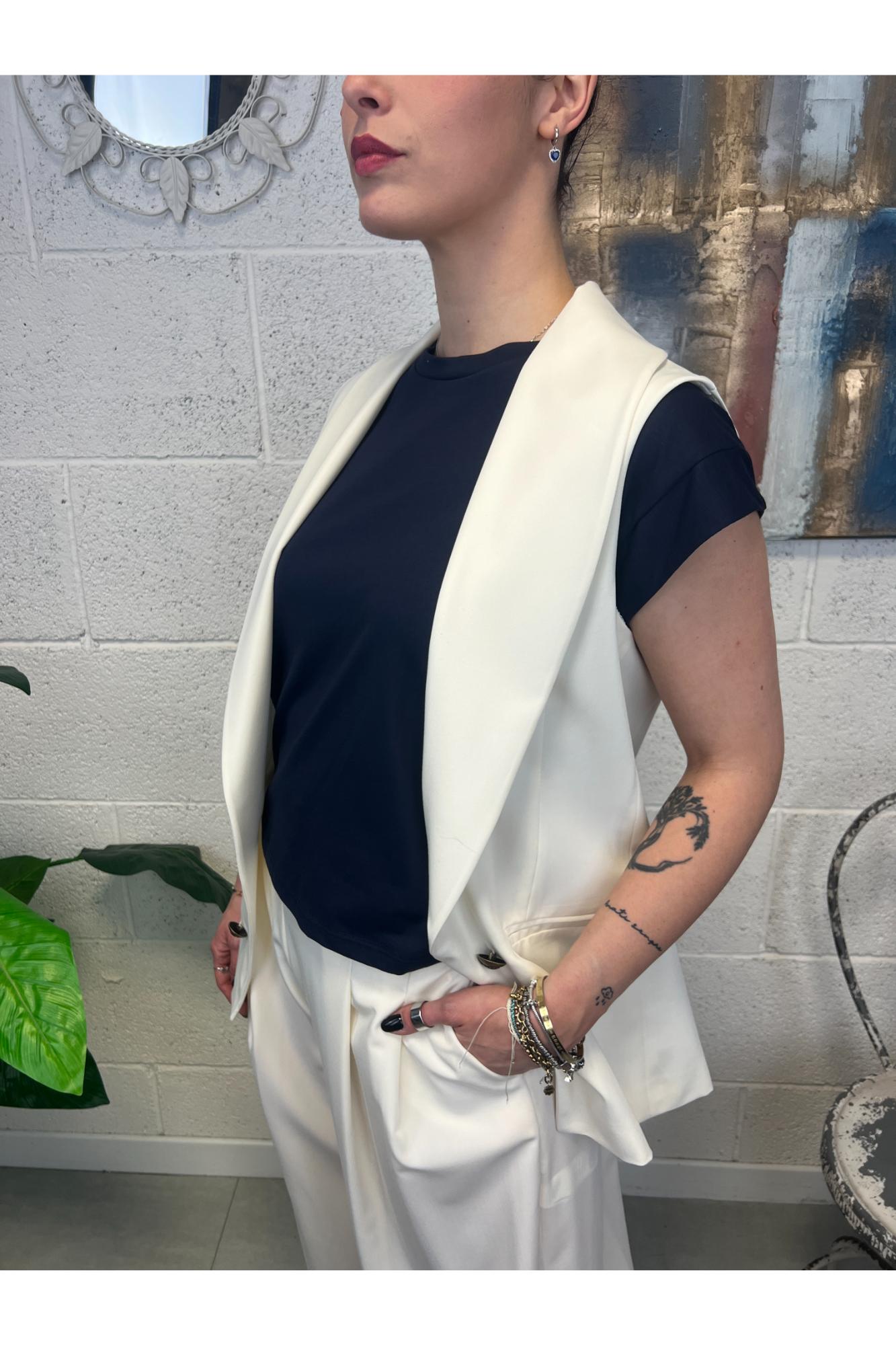 SUSY MIX Gilet aperto Susy mix Burro