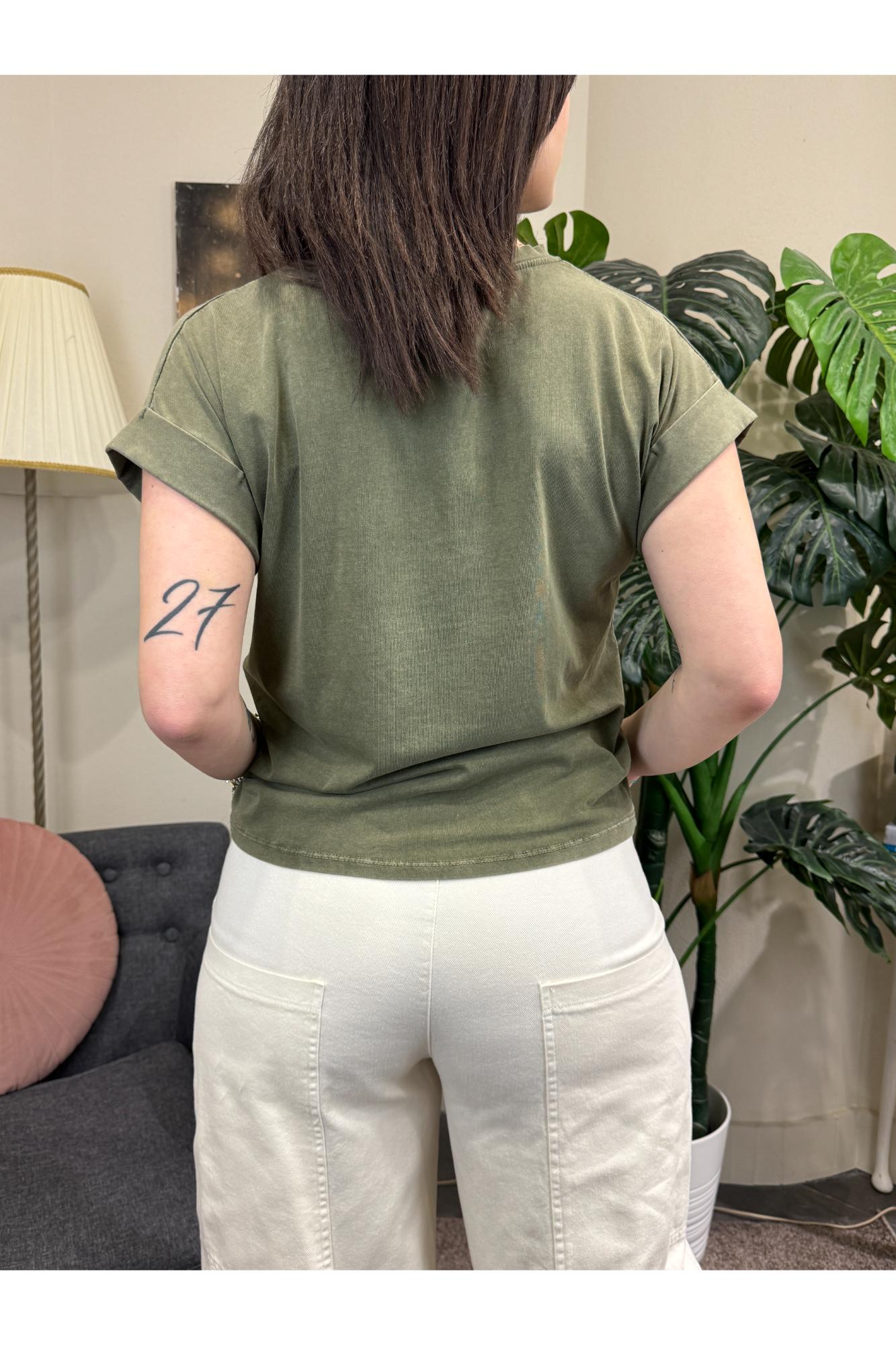 SUSY MIX T- shirt con stampaSusy mix Verde