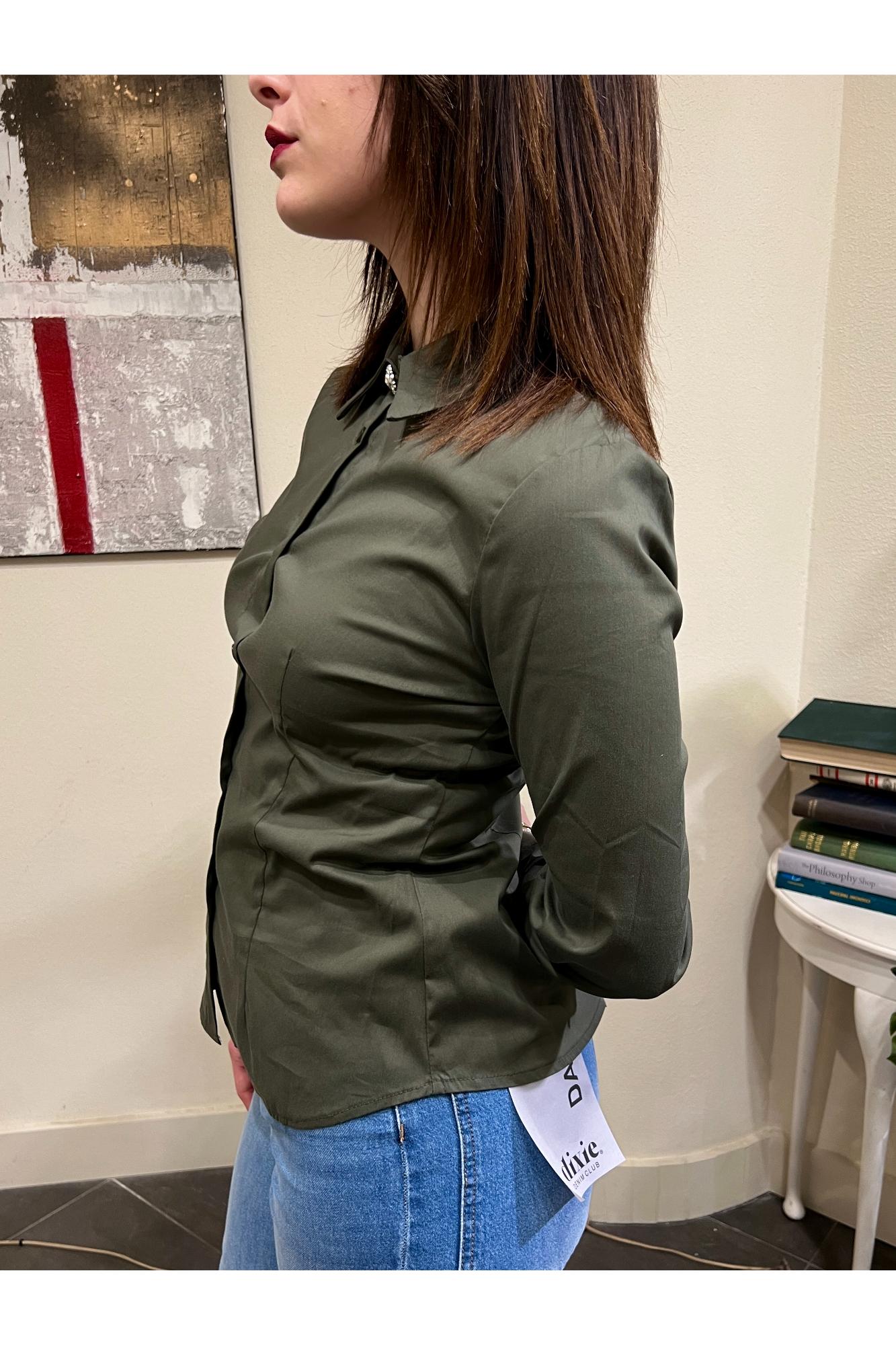 SUSY MIX Camicia gioiello Susy mix Verde militare