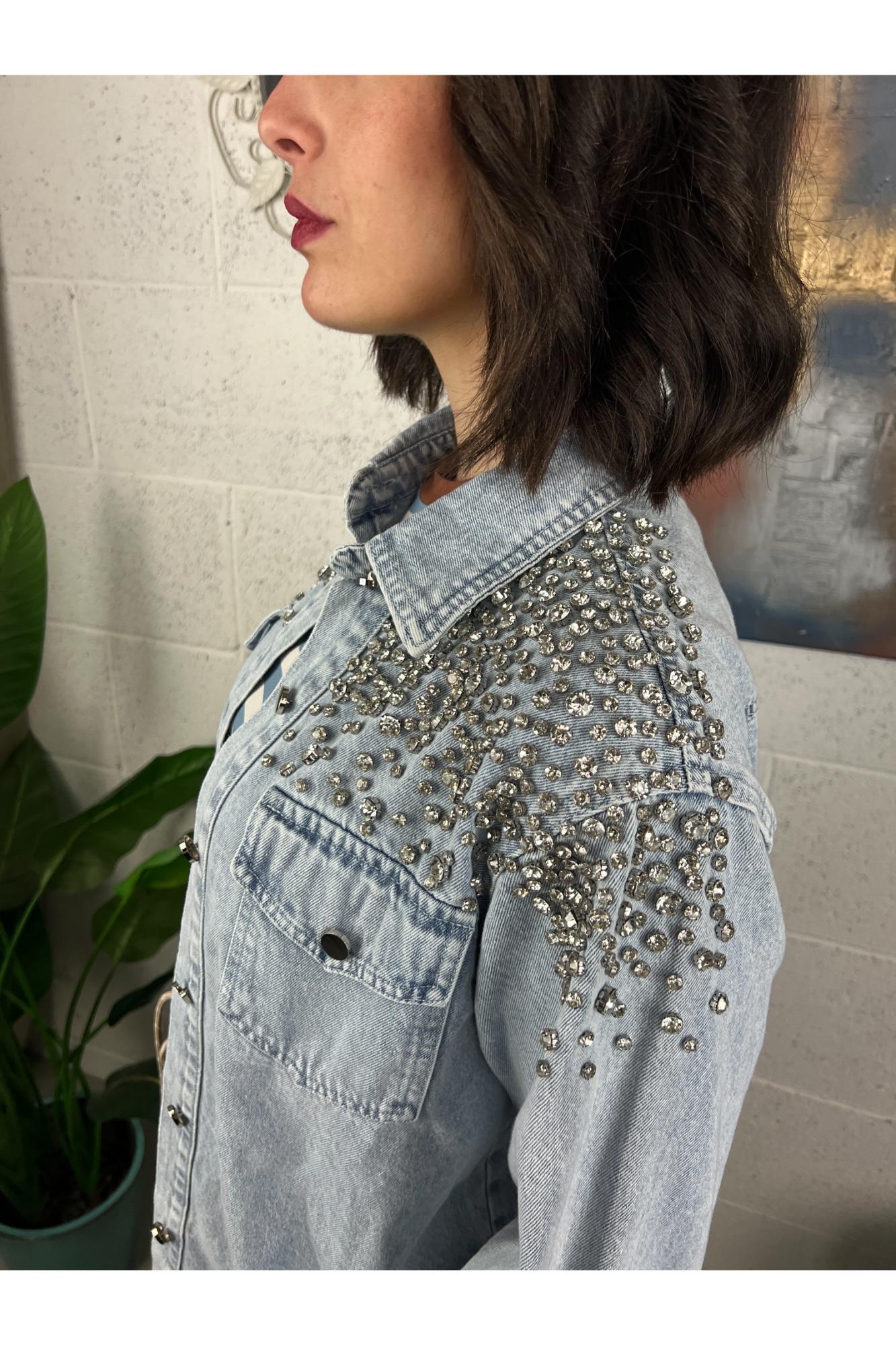 Camicia con pietre Susy mix