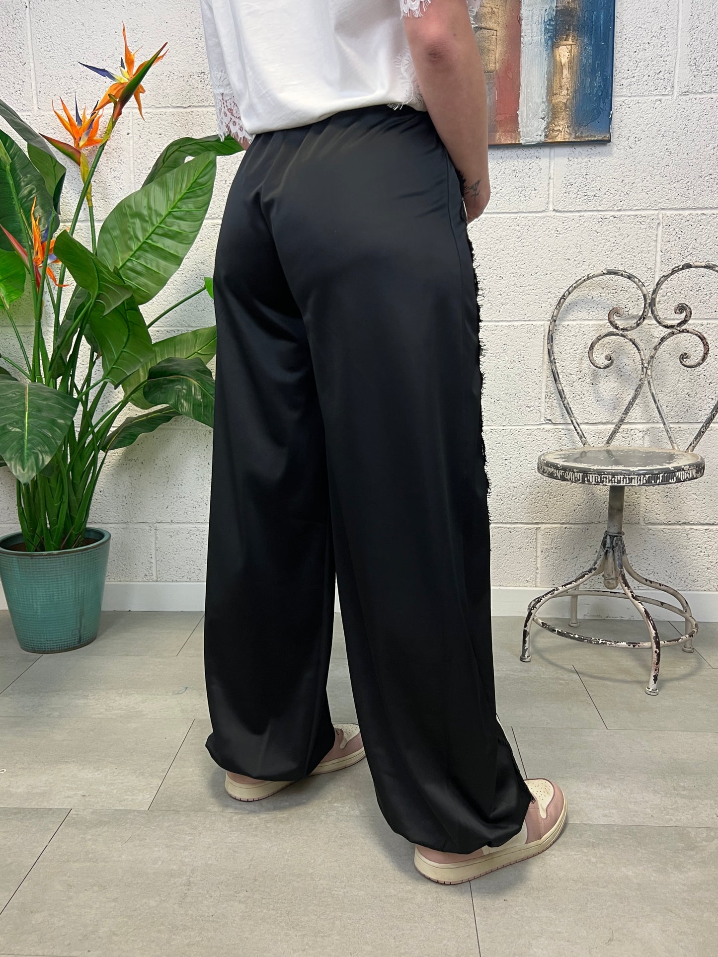SUSY MIX Pantalone con bande Susy mix Nero