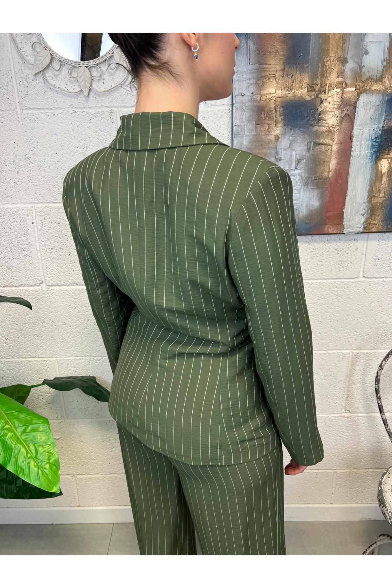 SUSY MIX Giacca gessata Susy mix Verde