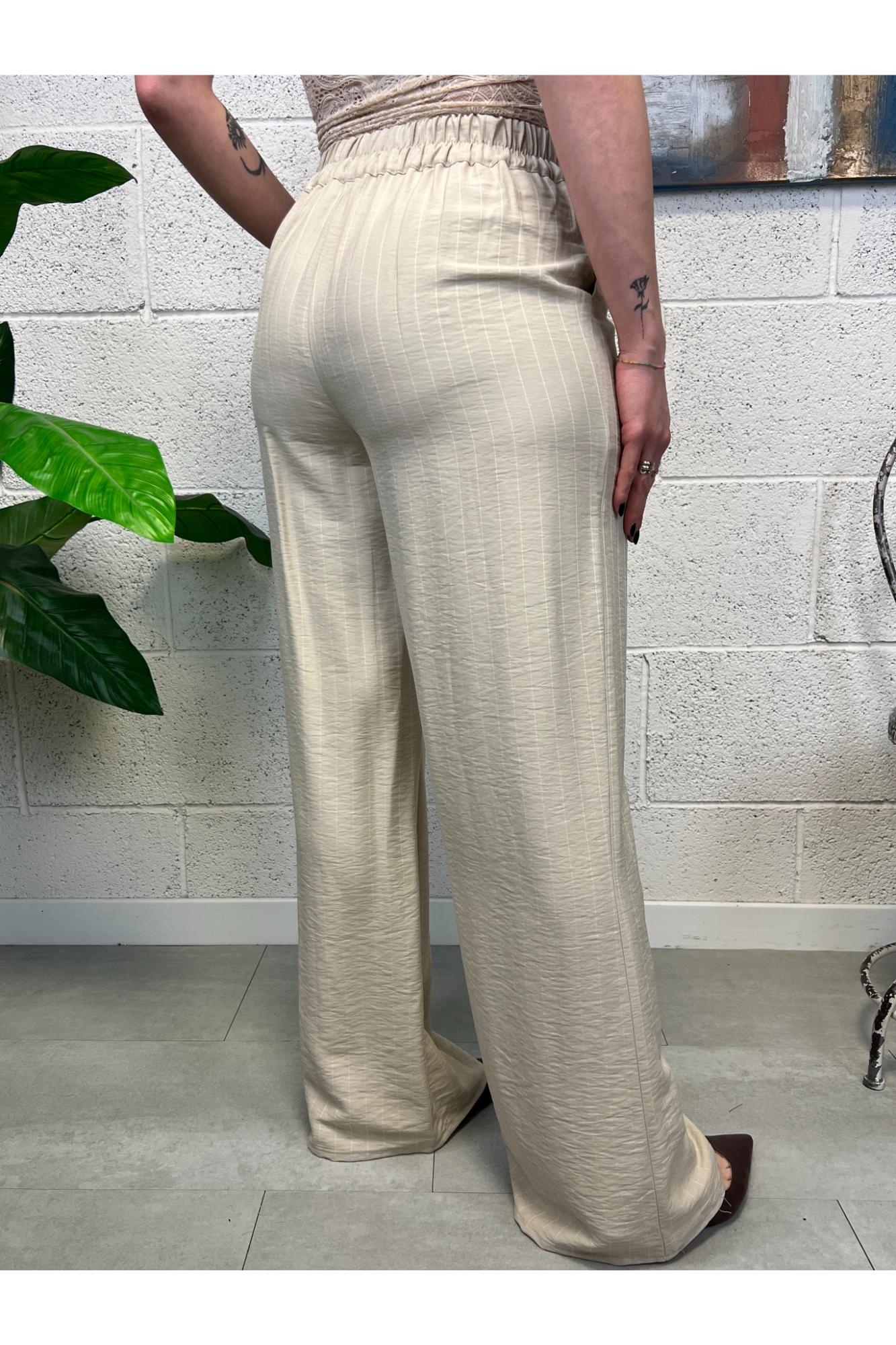 SUSY MIX Pantaqlone gessato Susy mix Beige