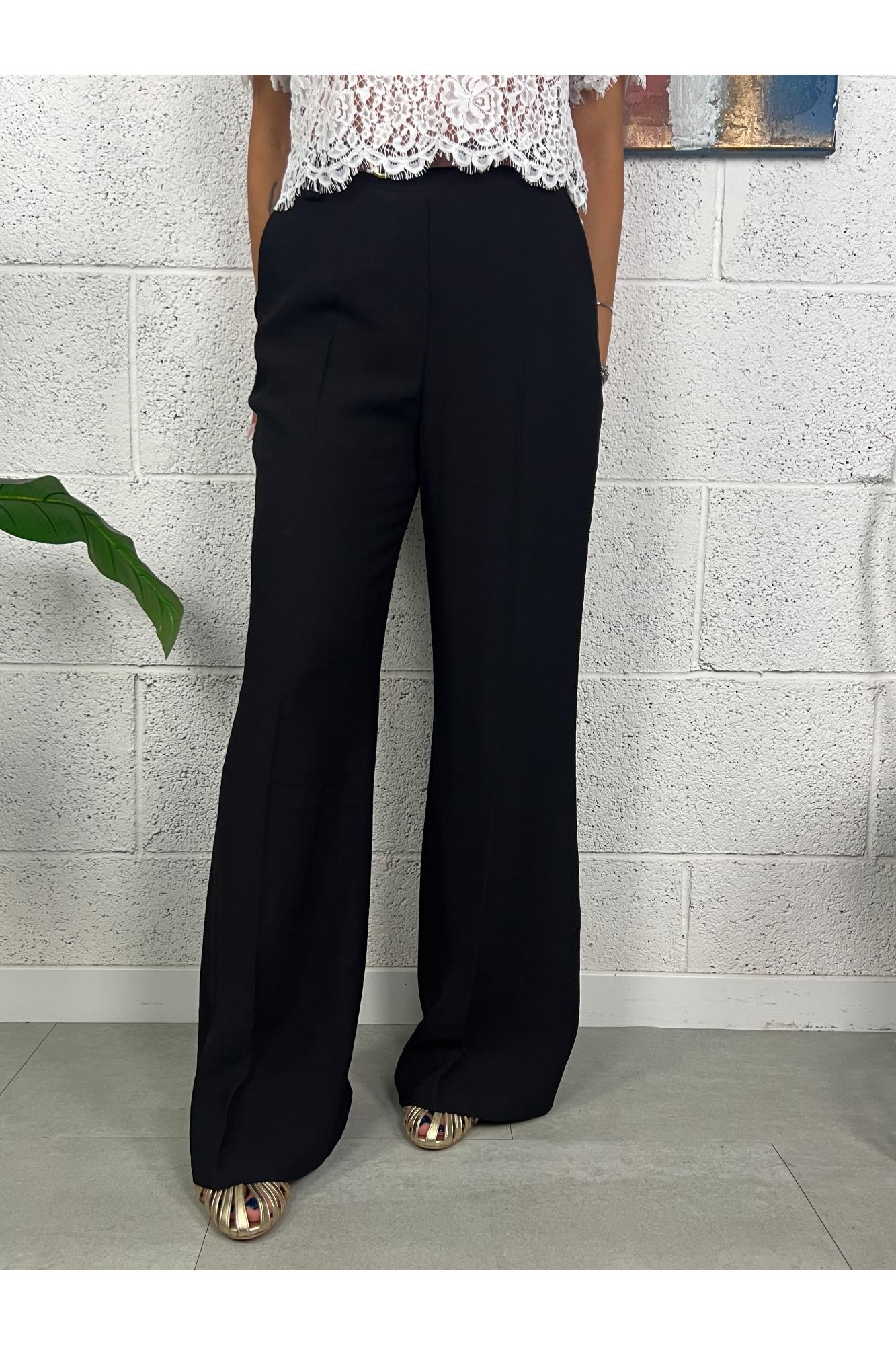 SUSY MIX Pantalone palazzo base Susy mix Nero