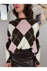 maglione con rombi a scatoletta dixie m833b106x 27820694