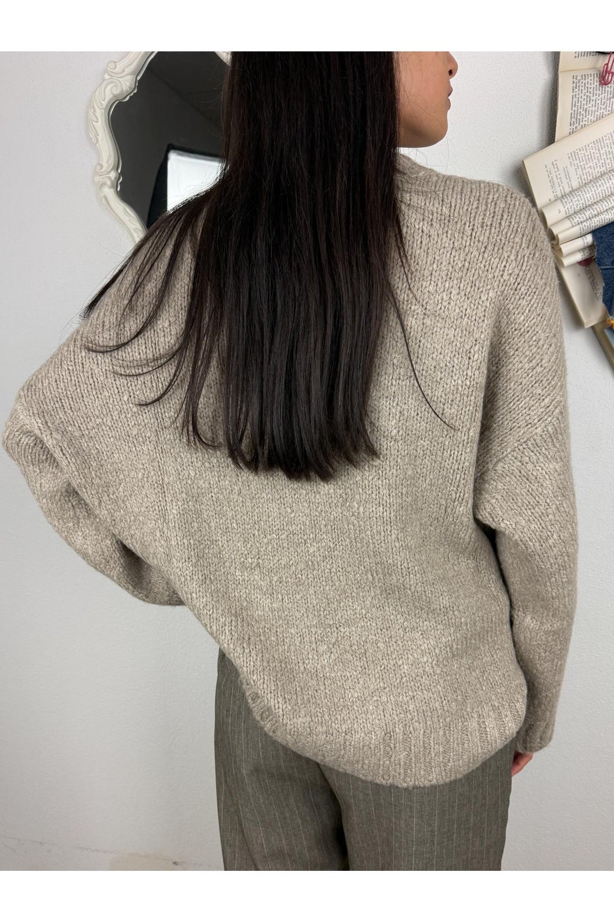 LE STREGHE Maglione con rombi Le streghe Beige