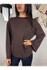 maglia rigata con manica a trapezio metoo 1131 23477136