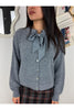 cardigan girocollo con fiocco metoo 26649 26214540