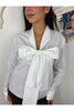 camicia con fiocco legato metoo 48608 26091749