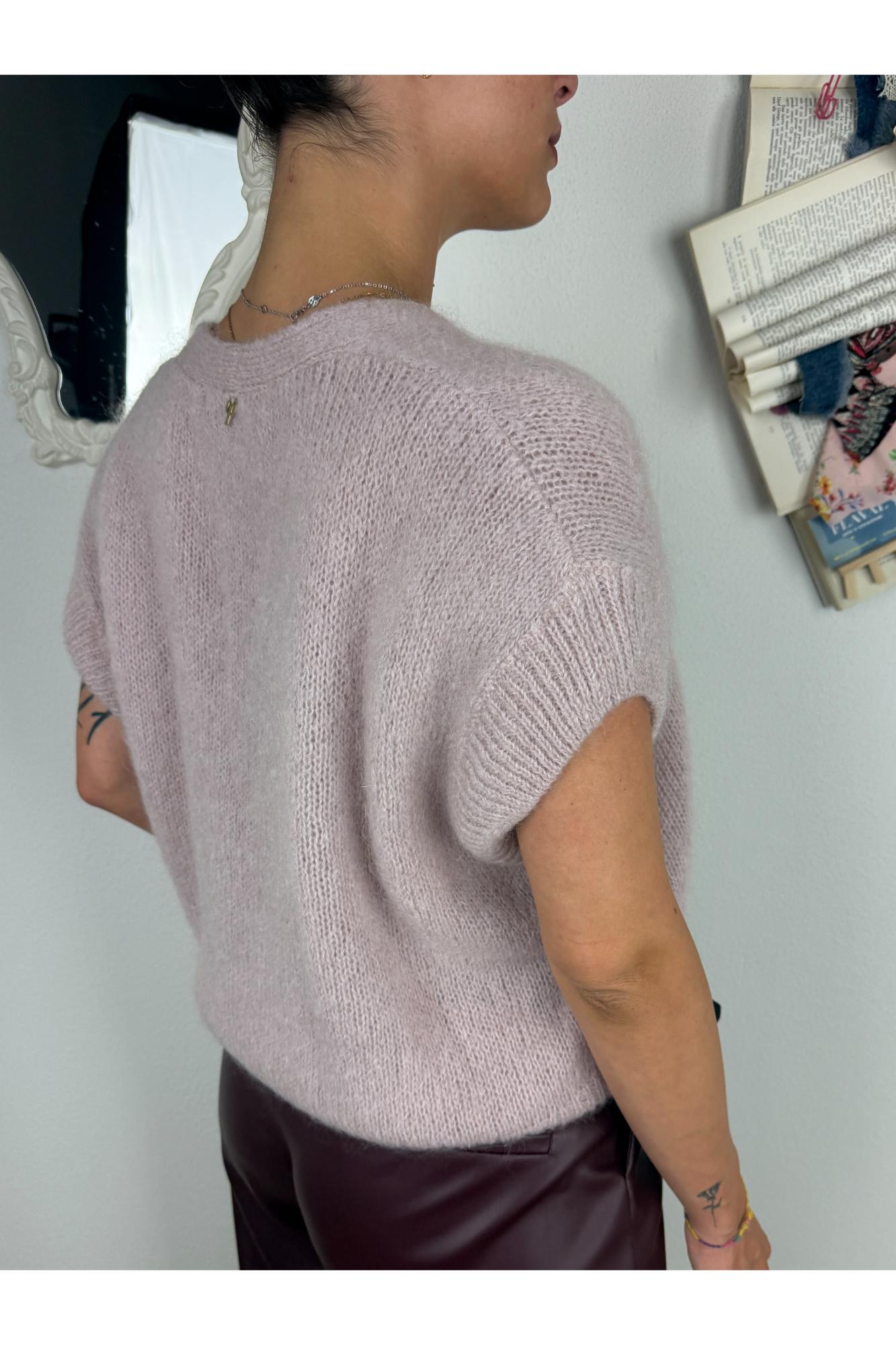 PHILIA LOFT Cardigan senza manica Philia loft Cipria