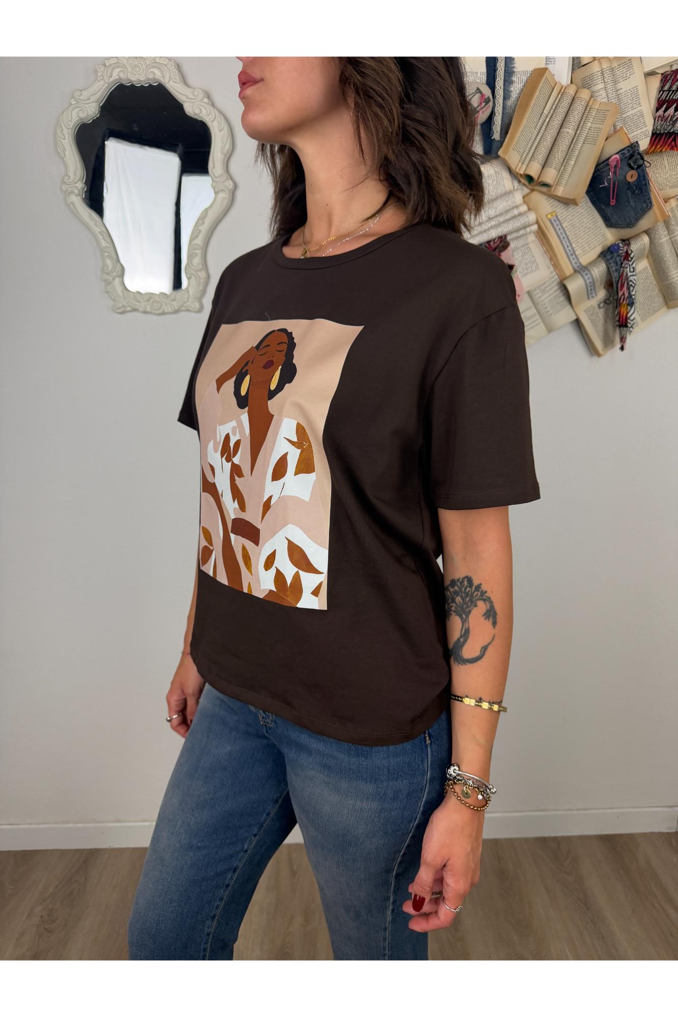 SUSY MIX T- shirt stampata Susy mix Moro