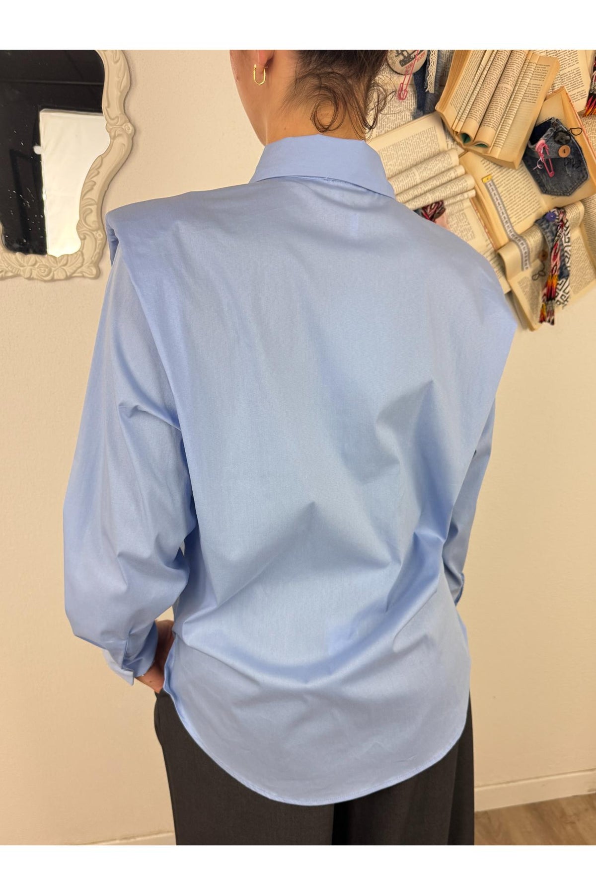 SUSY MIX Camicia con spallina Susy mix Celeste