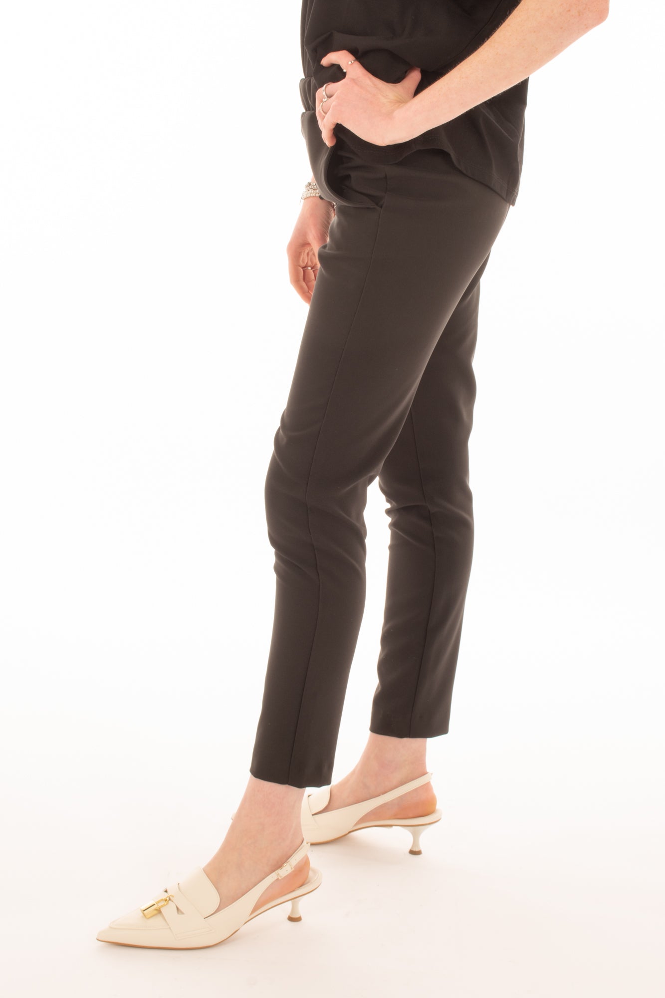 Pantalone tasca a filo elastico Imperial - Nero