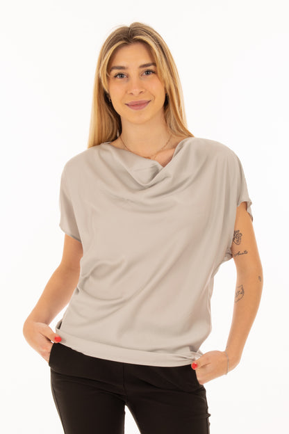 IMPERIAL- BLUSA CON SCOLLO AD ANELLO -ART. TK43FDG